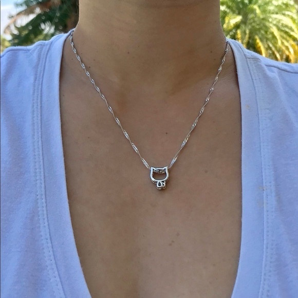 Cat Pendant Necklace - Picture 1 of 4